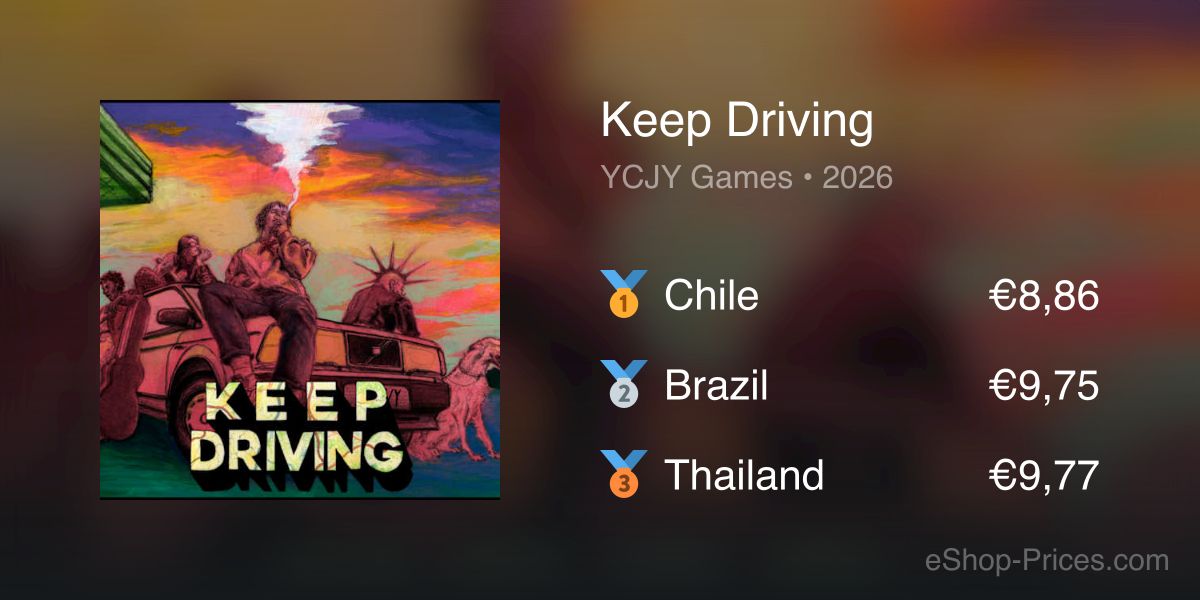 Keep Driving | Cheapest eShop Price – Euro