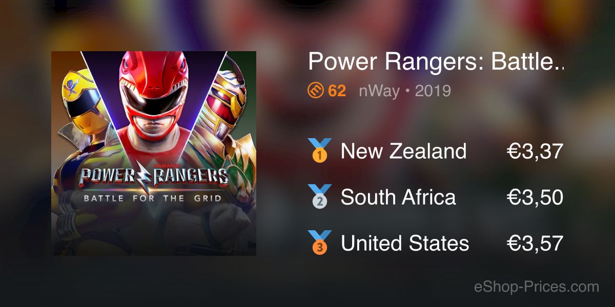 Power Rangers: Battle for the Grid | Cheapest eShop Price – Chilean Peso