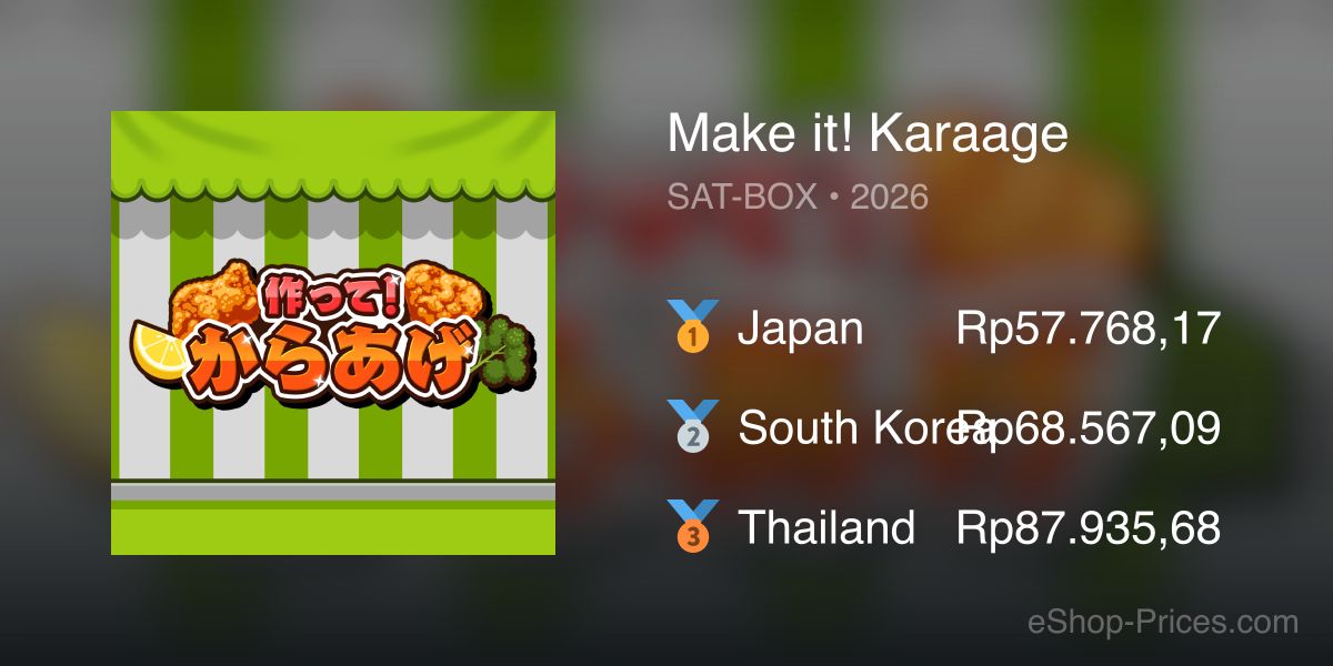 Make it! Karaage | Cheapest eShop Price – Indonesian Rupiah