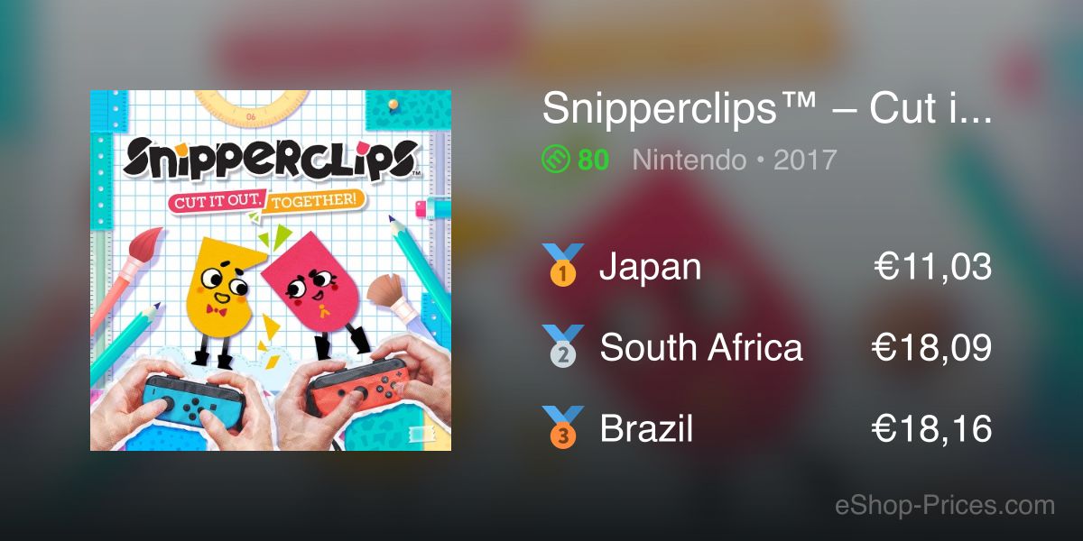 Snipperclips™ – Cut it out, together! on Nintendo Switch 