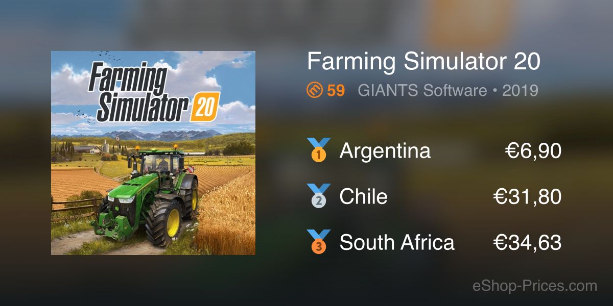 Trader Games - FARMING SIMULATOR 20 SWITCH EURO NEW (EN/FR/ES/DE