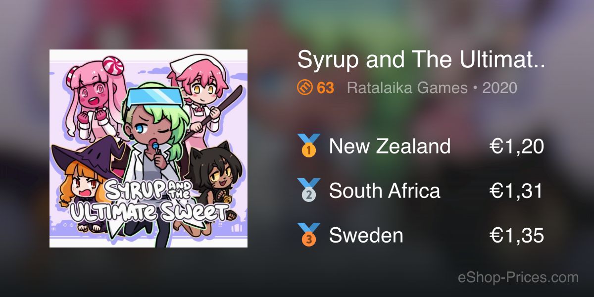 Syrup and The Ultimate Sweet | Cheapest eShop Price