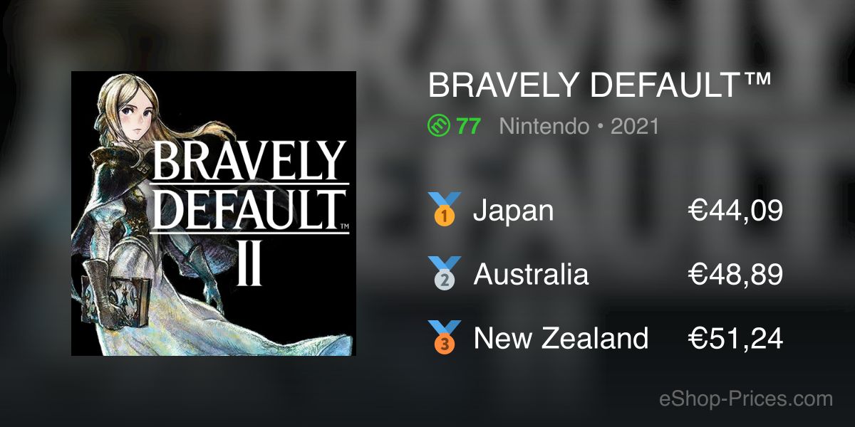 BRAVELY DEFAULT™ II on Nintendo eshop Switch, nintendo prices
