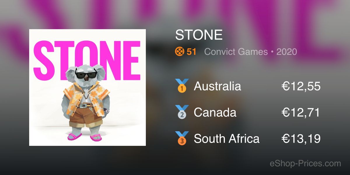 STONE | Cheapest eShop Price