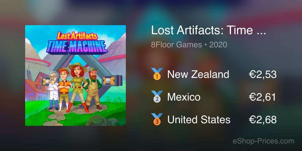 Lost Artifacts: Time Machine | Cheapest eShop Price