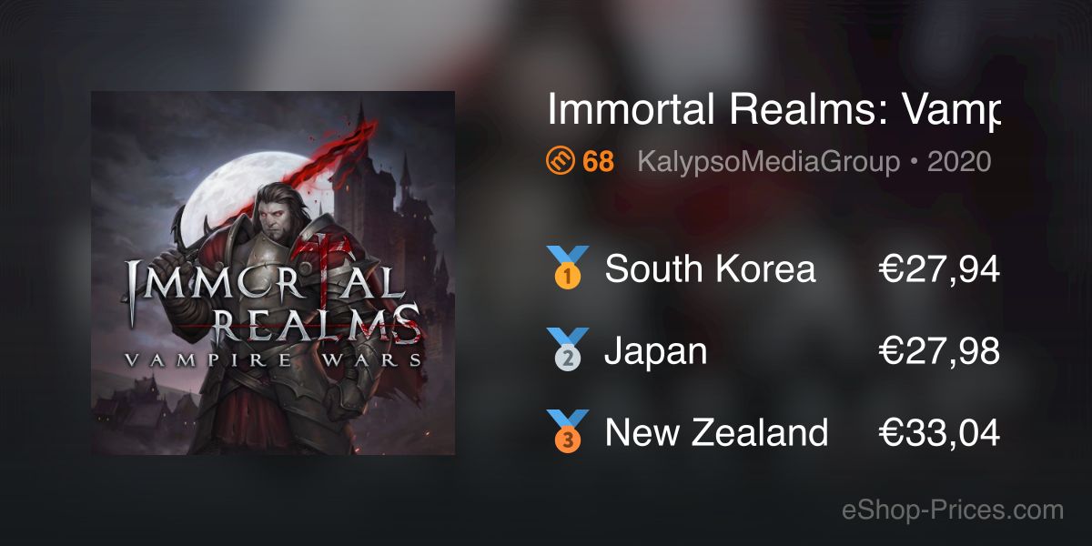 Immortal Realms: Vampire Wars | Cheapest eShop Price