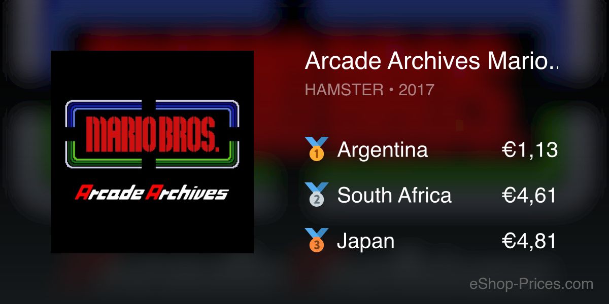 Arcade Archives Mario Bros. is now out on the eShop! : r