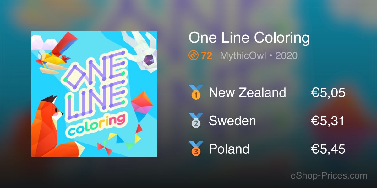 One Line Coloring | Cheapest eShop Price