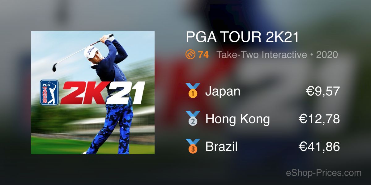 Nintendo] Nintendo eShop Argentina - PGA Tour 2K21 - ~$11.50 CAD