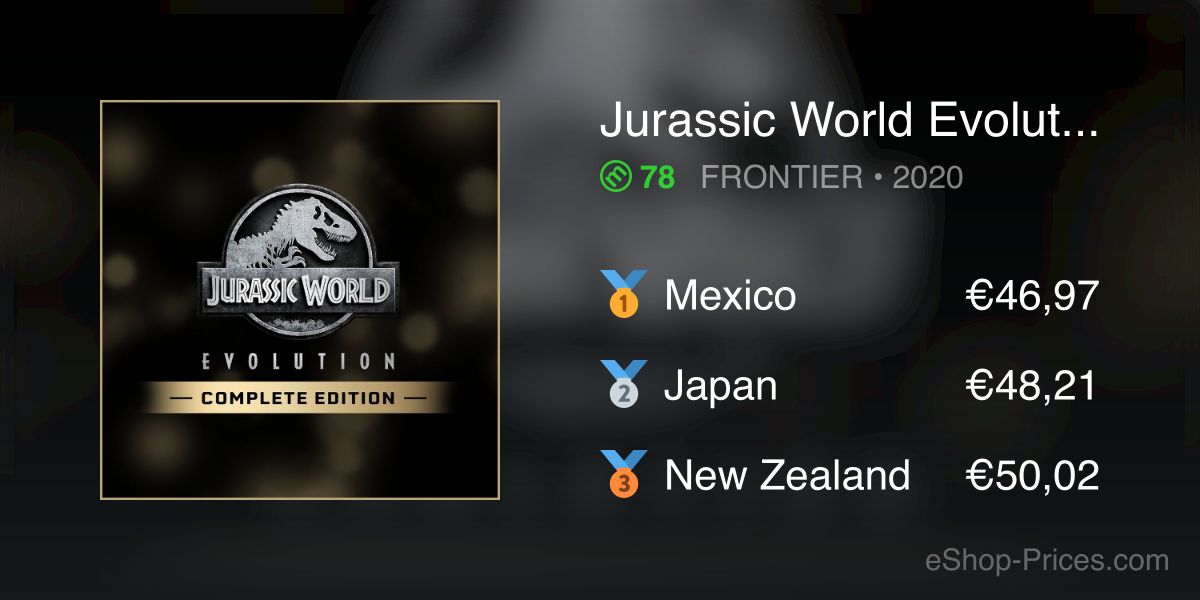 Jurassic World Evolution: Complete Edition for Nintendo Switch - Nintendo  Official Site