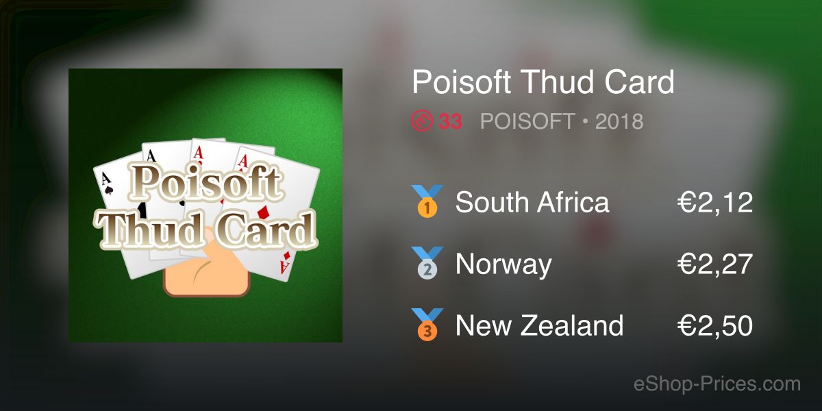 Poisoft Thud Card | Cheapest eShop Price