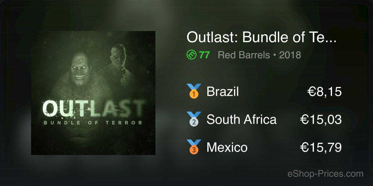 Outlast: Bundle of Terror on Nintendo Switch – Philippine Peso