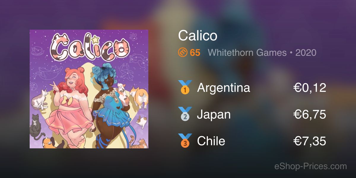 Calico | Cheapest eShop Price