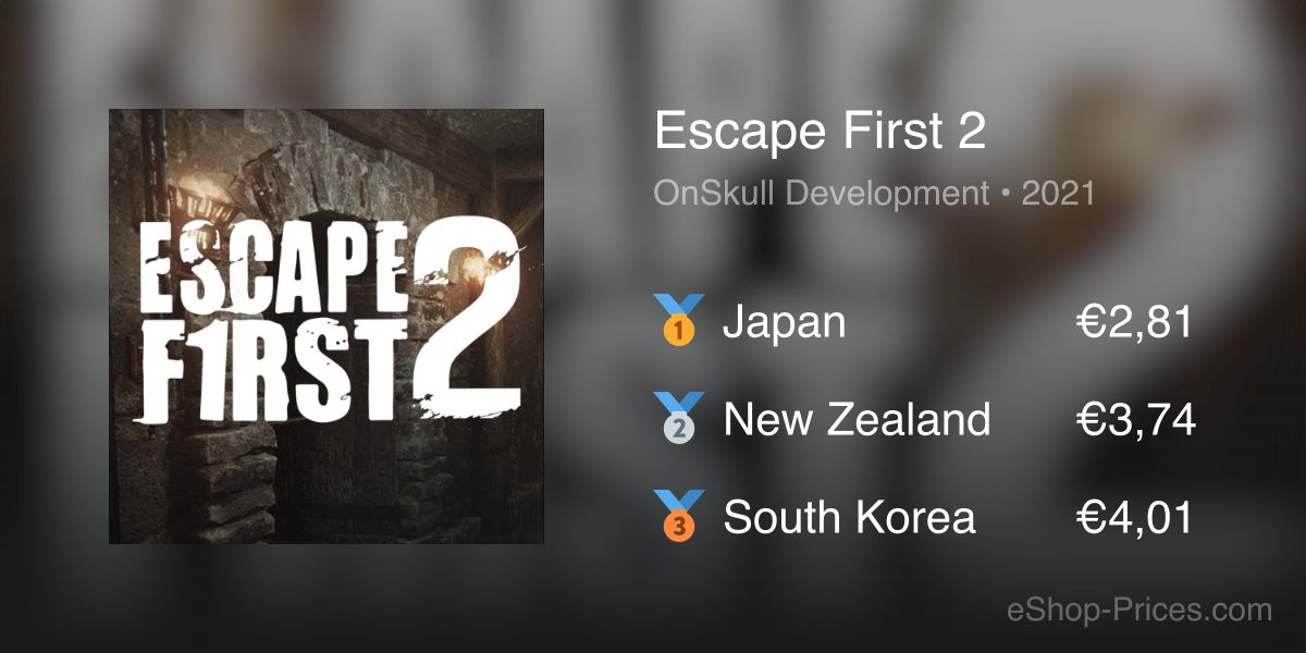 Escape First 2 | Cheapest eShop Price