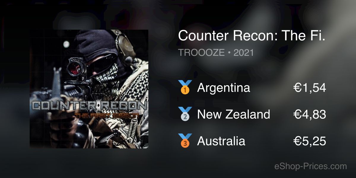 Counter Recon: The First Mission | Cheapest eShop Price