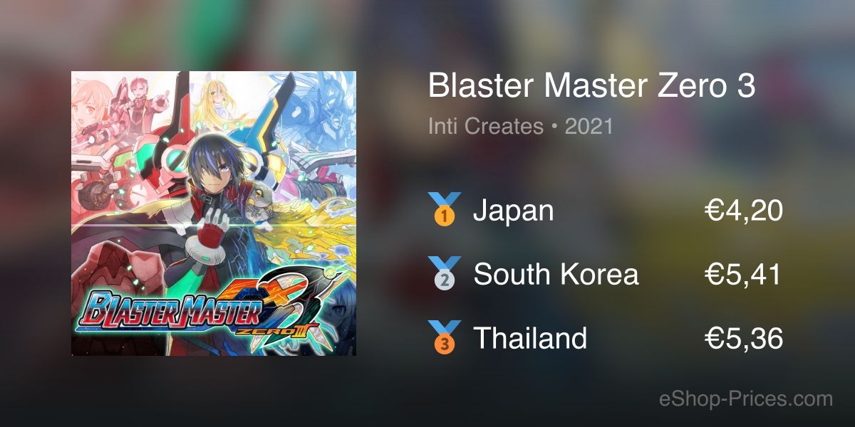 Blaster Master Zero 3 | Cheapest eShop Price