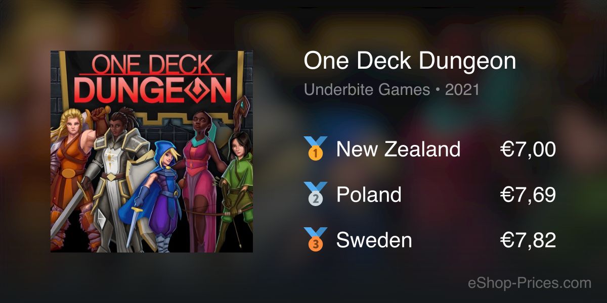 One Deck Dungeon | Cheapest eShop Price