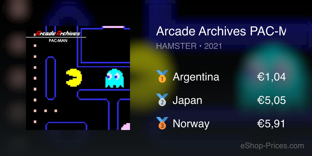 Arcade Archives PAC-MAN (2021), Switch eShop Game