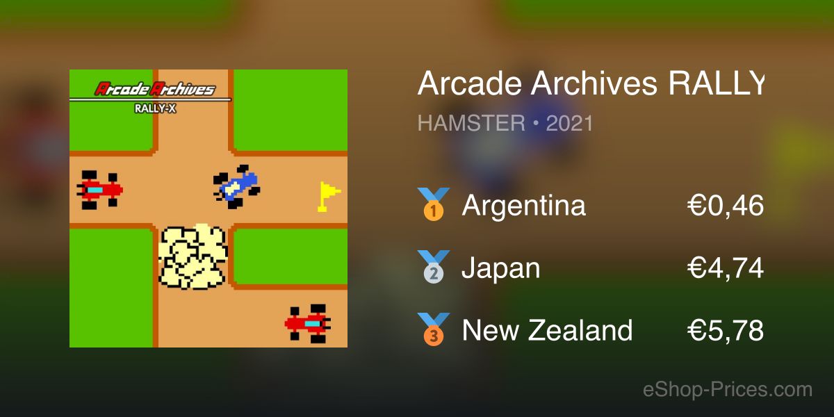 Arcade Archives RALLY-X | Cheapest eShop Price