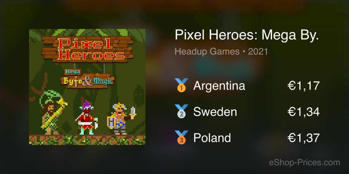 Pixel Heroes: Mega Byte & Magic | Cheapest eShop Price
