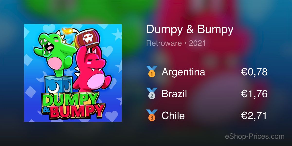 Dumpy & Bumpy | Cheapest eShop Price