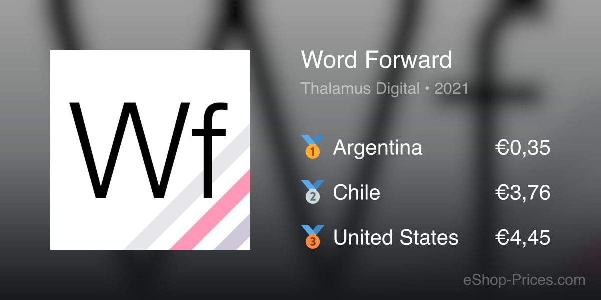 Word Forward | Cheapest eShop Price