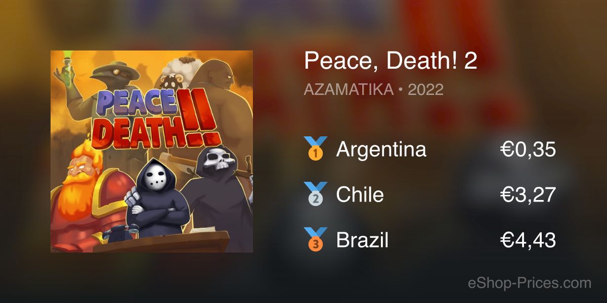 Peace, Death! 2 | Cheapest eShop Price