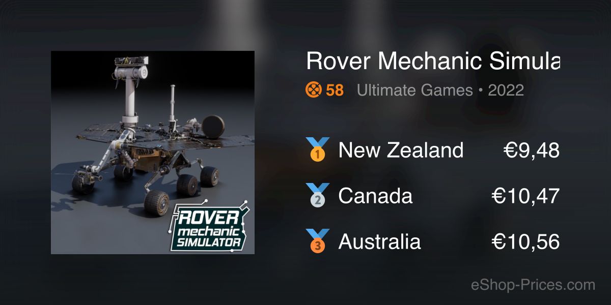 Rover Mechanic Simulator | Cheapest eShop Price