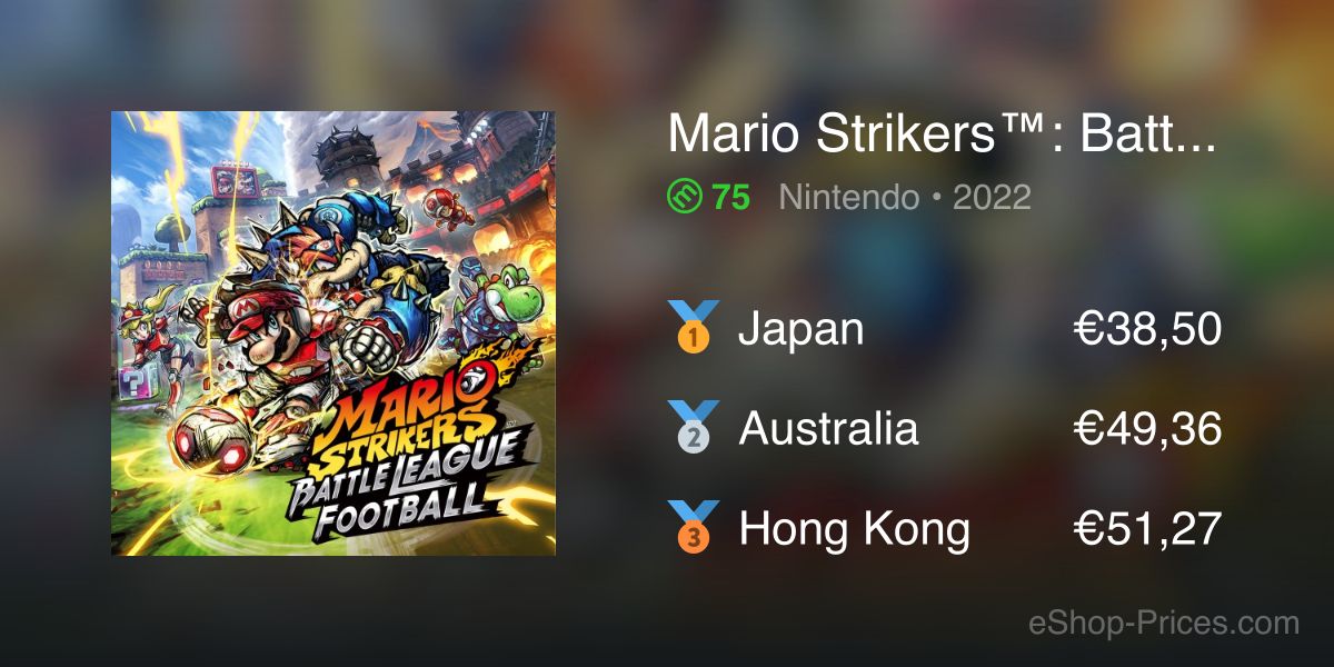 Mario Strikers Battle League Football Nintendo Switch - New! 45496598136