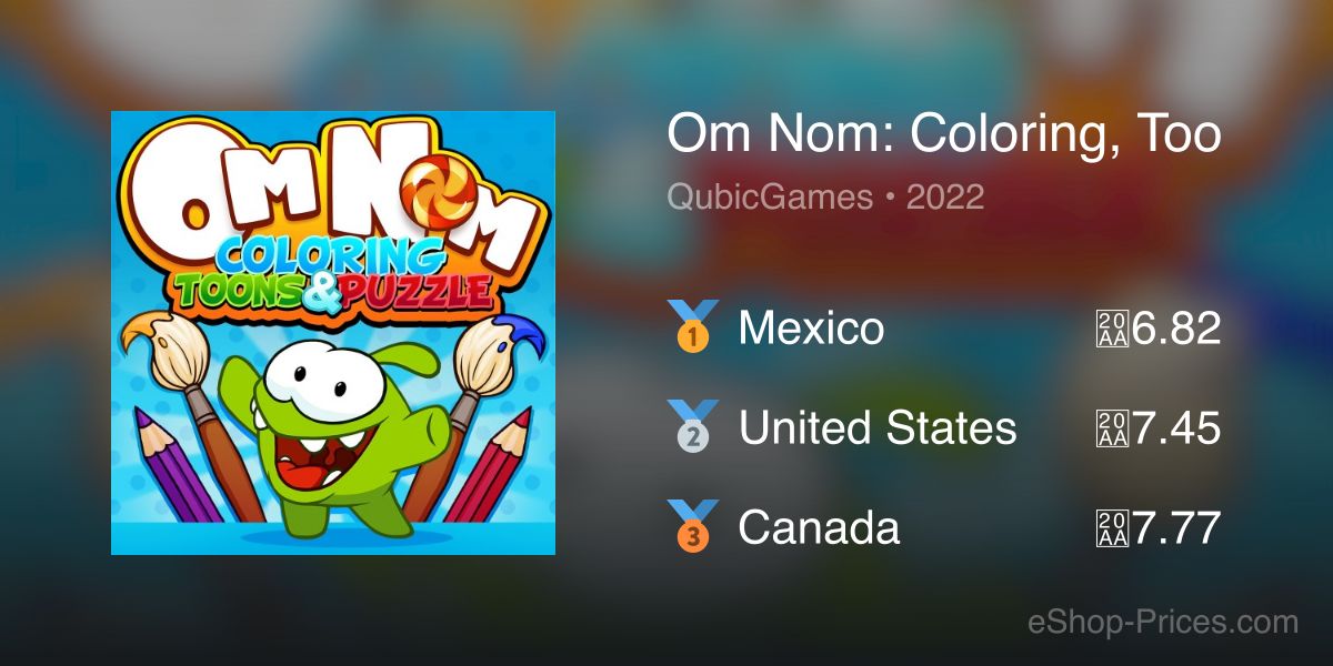 Om Nom: Coloring, Toons & Puzzle for Nintendo Switch - Nintendo