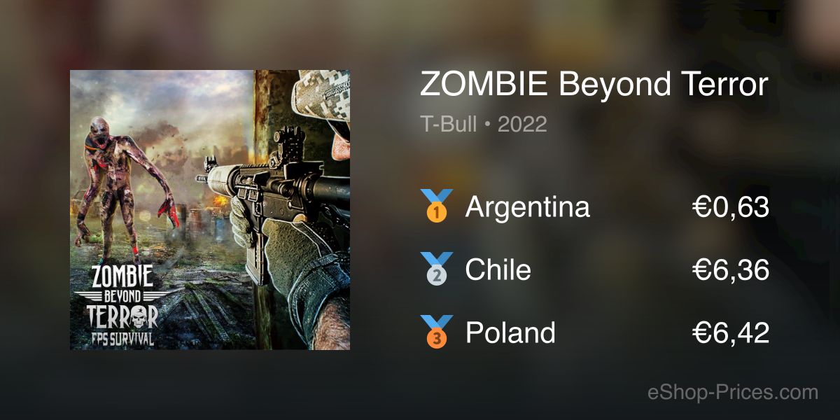 ZOMBIE Beyond Terror: FPS Survival | Cheapest eShop Price