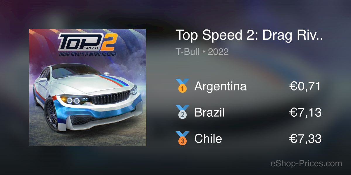 Top Speed 2: Drag Rivals & Nitro Racing | Cheapest eShop Price