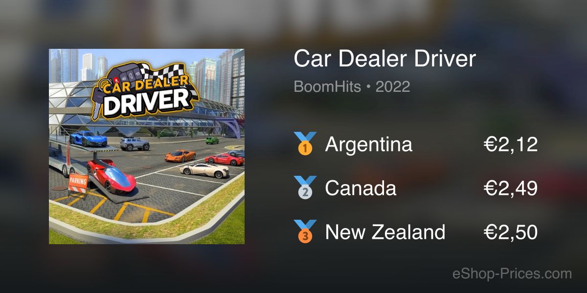 Car Dealer Driver | Cheapest eShop Price