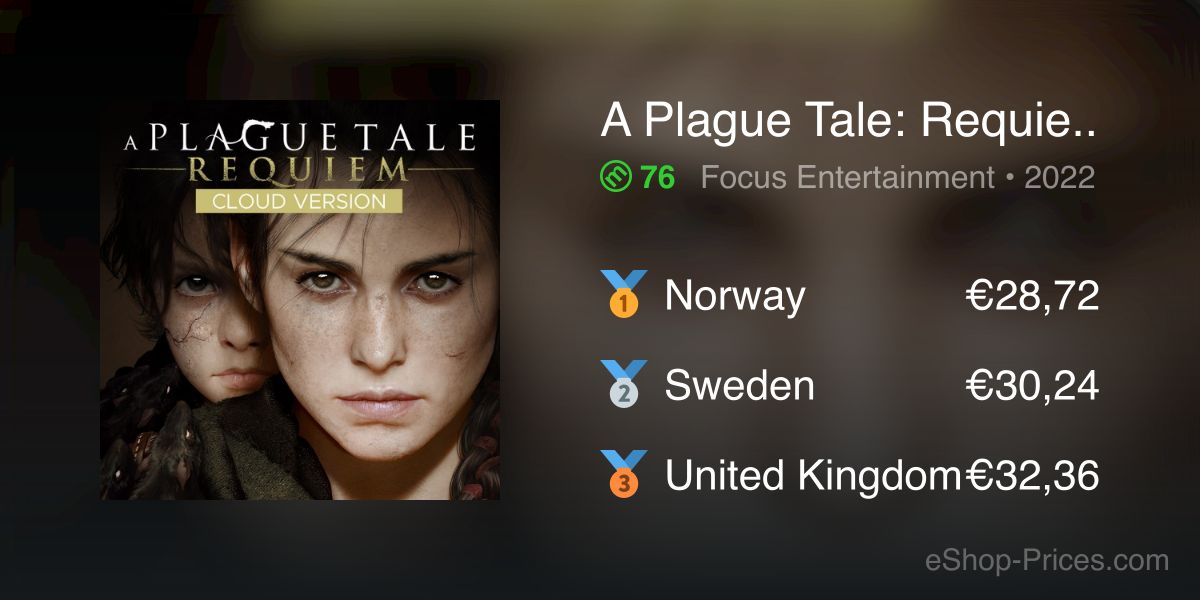 A Plague Tale: Requiem - Cloud Version - Nintendo Switch - Mídia Digital -  NeedGames