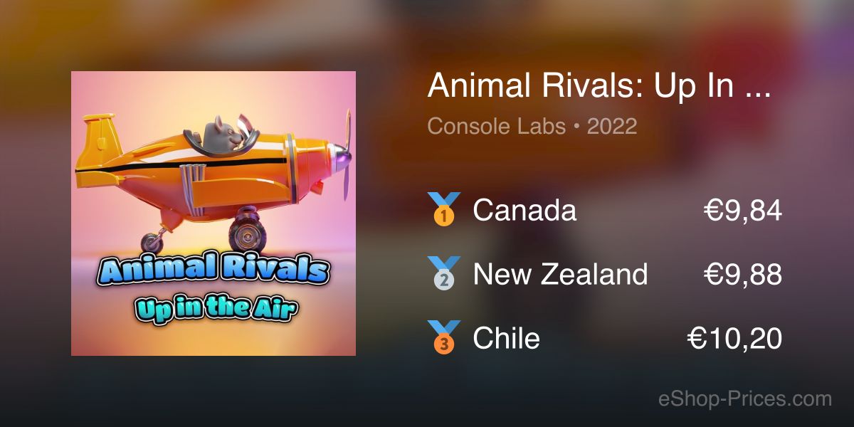 Animal Rivals: Up In The Air | Cheapest eShop Price