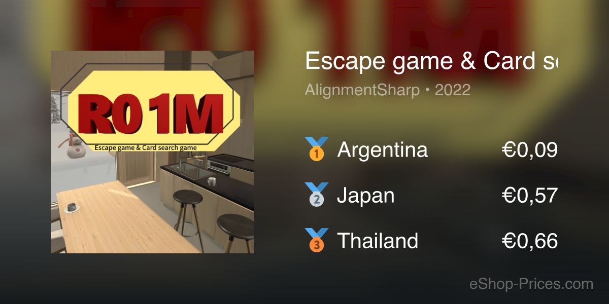 Escape game & Card search game R01M | Cheapest eShop Price