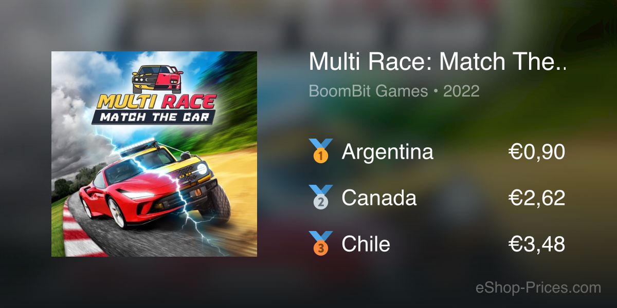 Multi Race: Match The Car | Cheapest eShop Price