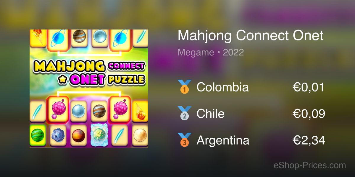 Comprar Mahjong Connect Onet Puzzle Nintendo Switch barato Comparar Preços
